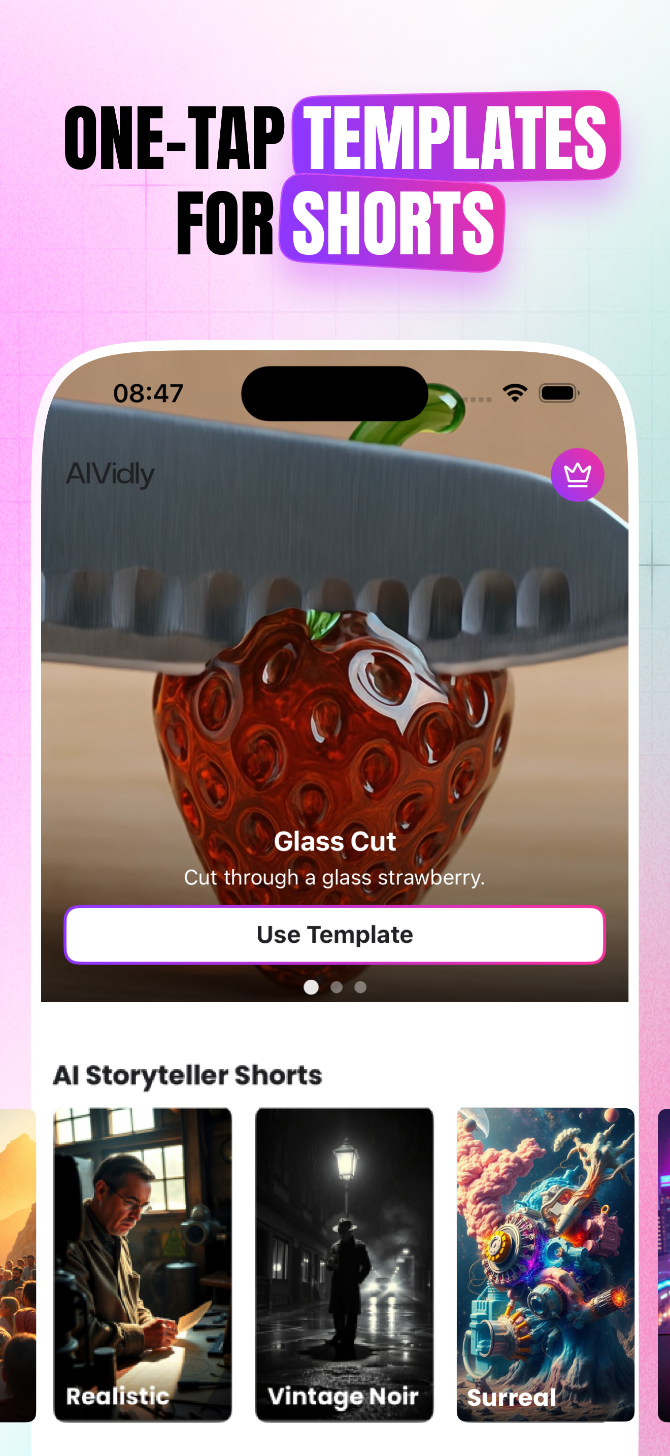 AIVidly Video Creation Screen